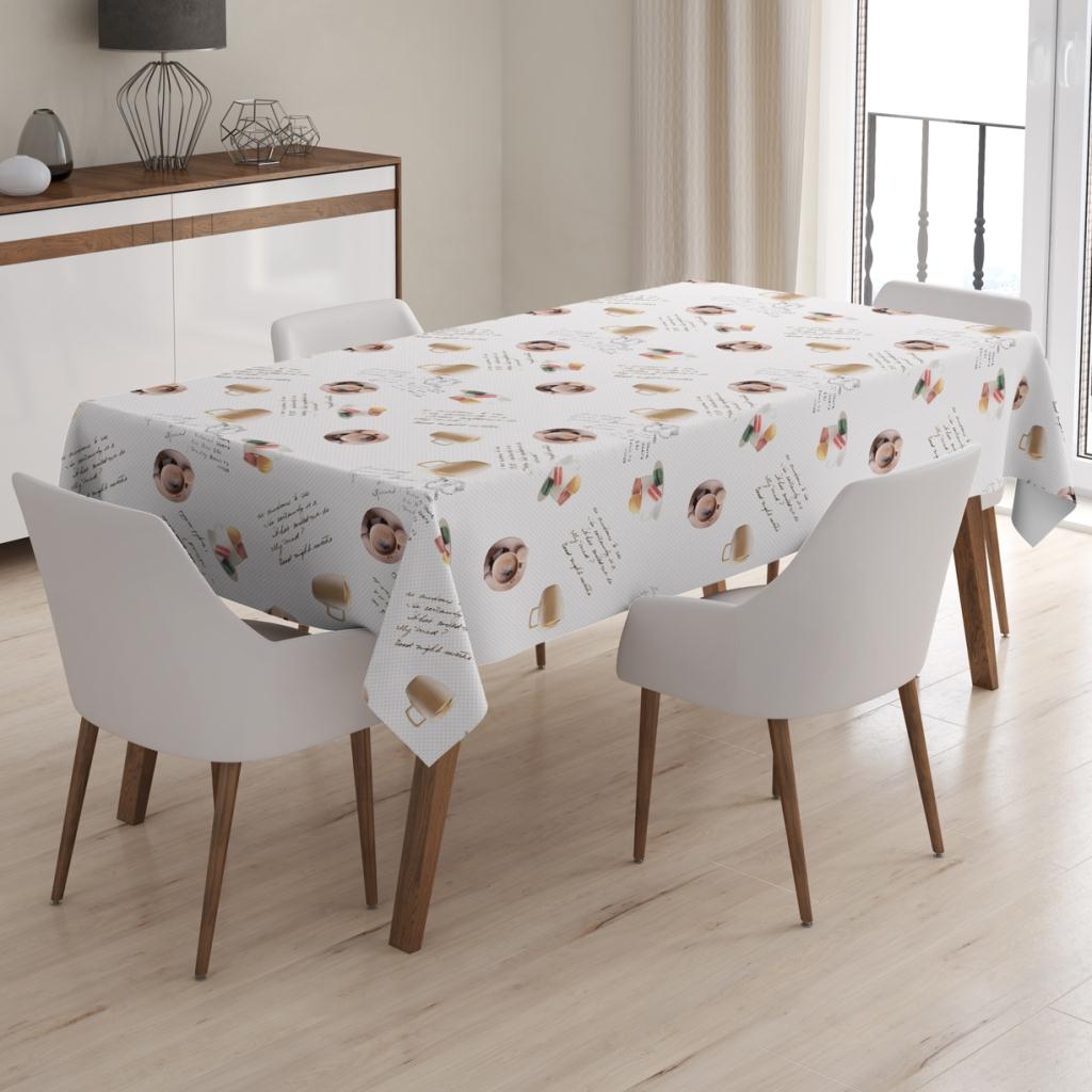 Enna Home Kahve Konseptli Modern Tasarım Dertsiz Masa Örtüsü