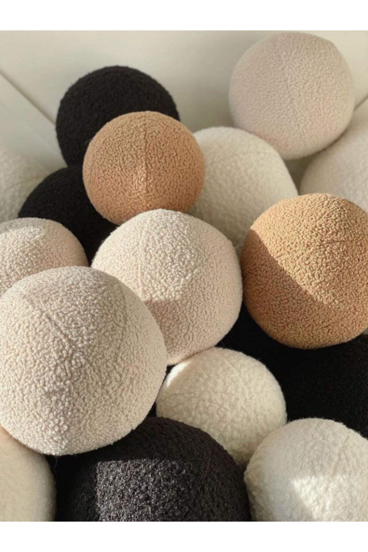 sevaradekor  Teddy Top Yastık Siyah TTOP0001 